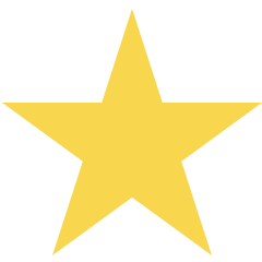 Gold Star. Star rating